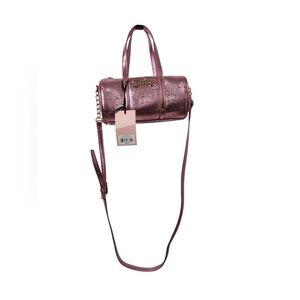 Juicy Couture Nwt Pink Metallic Rosie Mini Barrel Crossbody Bag